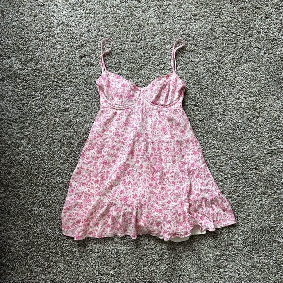 Grey Bandit Pink Spaghetti Strap Dress - Picture 2 of 4